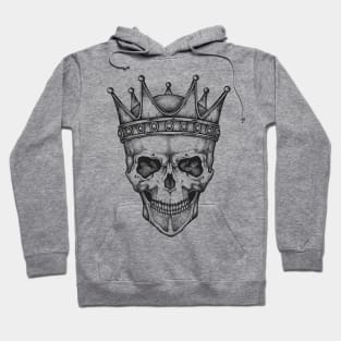 King Skull in a Crown Hoodie